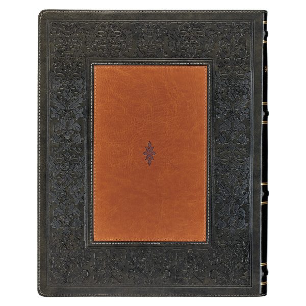 NLT Dark Olive And Brown Faux Leather Flexcover The Family Heritage Bible - Image 11