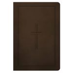 NLT Dark Brown Framed Cross Imitation Leather Premium Value Filament Compact Bible - Image 4