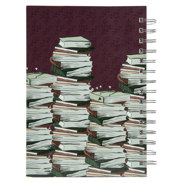 Between The Pages Of A Book Is A Lovely Place To Be Large Hardcover Wirebound Journal - Image 8