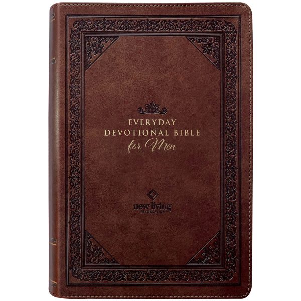 NLT Brown Flexcover Faux Leather Everyday Devotional Bible for Men - Image 11