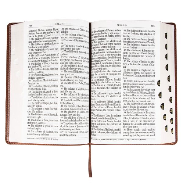 KJV Brown Faux Leather Medium Bible Giant Print - Image 25