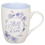 Be Still and Know Blue Ceramic Mug - Image 10
