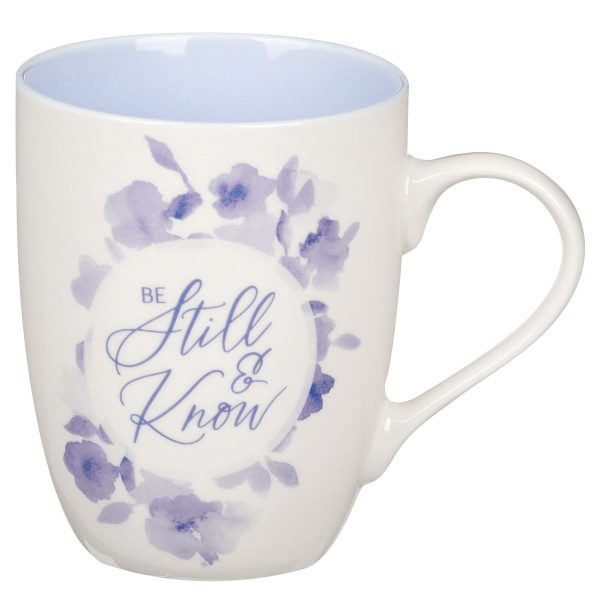 Be Still and Know Blue Ceramic Mug - Image 10