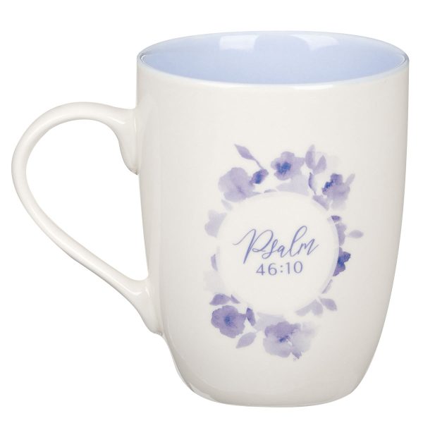 Be Still and Know Blue Ceramic Mug - Image 11