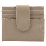 Genuine African Leather Beige Wallet With Clip Closure - Image 19