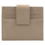 Genuine African Leather Beige Wallet With Clip Closure - Image 20