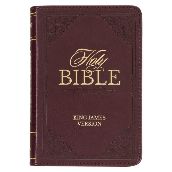 KJV Burgundy Faux Leather Mini Pocket Bible - Image 10