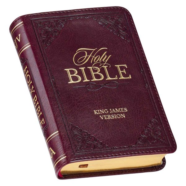 KJV Burgundy Faux Leather Mini Pocket Bible - Image 12
