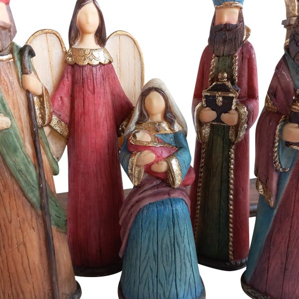 Christmas Nativity With House & Cross Set Of 9 - Image 20