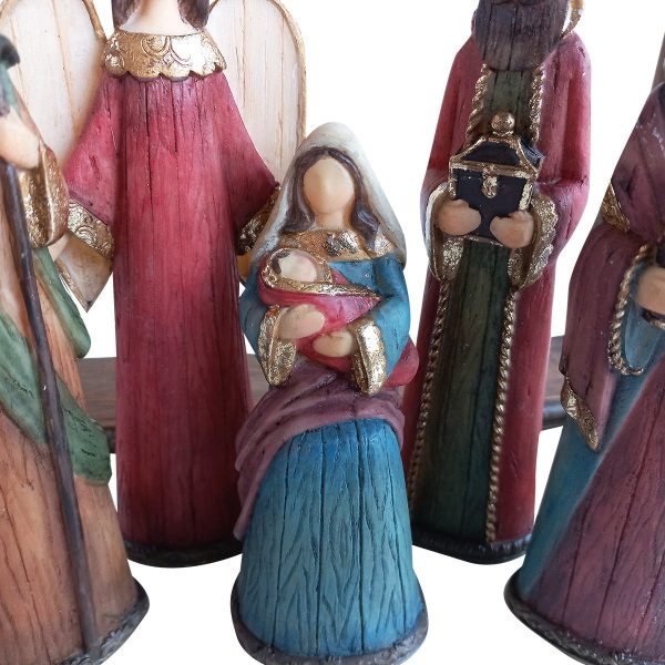 Christmas Nativity With House & Cross Set Of 9 - Image 24