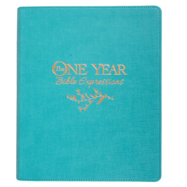 NLT Teal Faux Leather Flexcover One Year Bible Expressions - Image 22