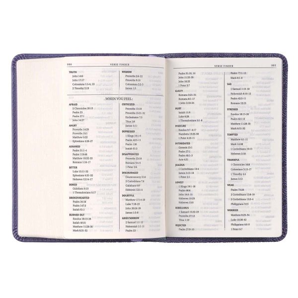 KJV Purple Faux Leather Mini Pocket Bible - Image 25