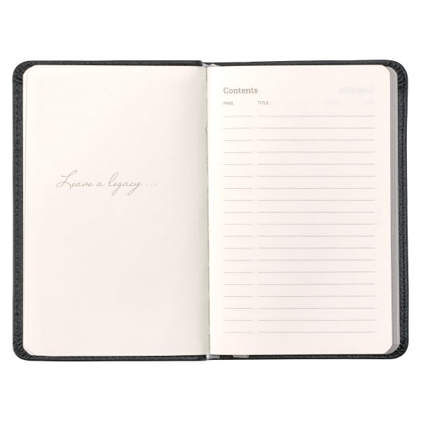 Leatherpress Tuxedo Black Genuine African Leather Pocket Journal - Image 22