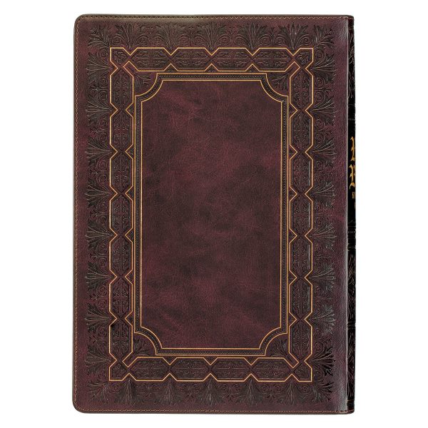 KJV Burgundy Faux Leather Bible Super Giant Print - Image 8
