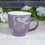 His Grace Is Sufficient Purple Ceramic Mug - 2 Corinthians 12:9 - Image 12