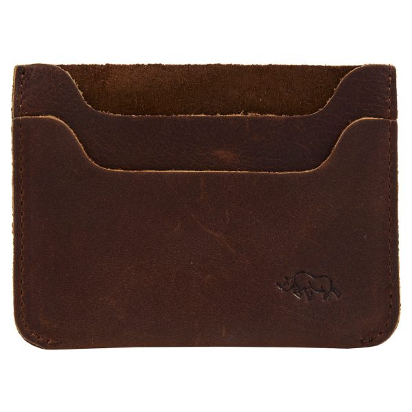 Genuine African Leather Brown Card Holder - Image 16