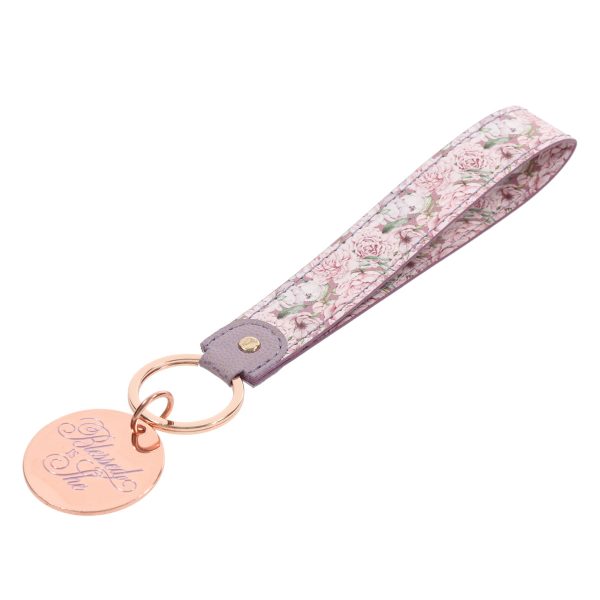 Blessed Is She Faux Leather Key Ring - Luke 1:45 - Image 17