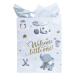 Welcome Little One Medium Gift Bag With Gift Tag - Image 11