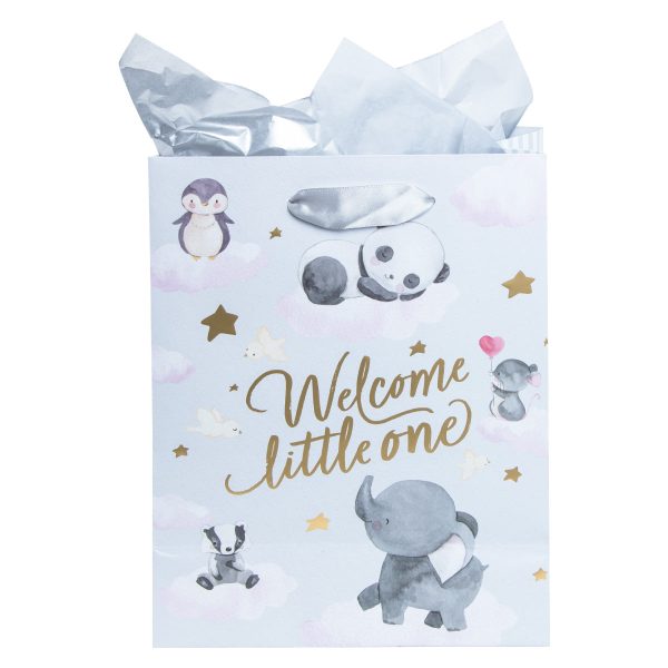 Welcome Little One Medium Gift Bag With Gift Tag - Image 11