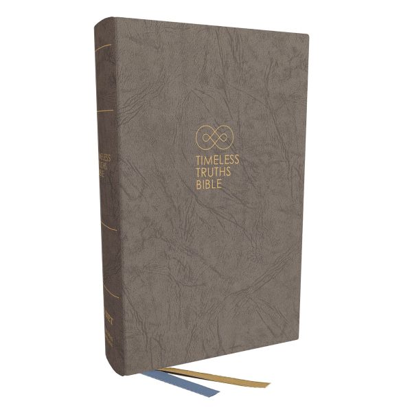 NET Grey Hardcover Timeless Truths Bible Comfort Print - Image 4