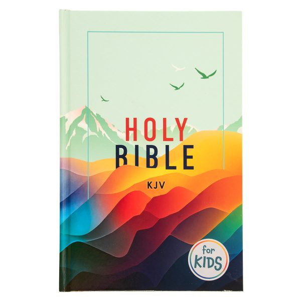 KJV Teal Mountains Hardcover Kids Bible Large Print - Image 19