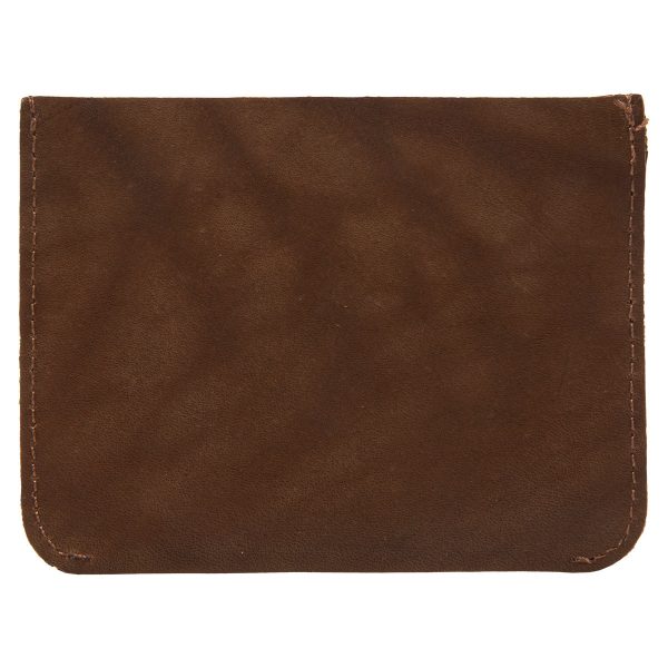 Genuine African Leather Medium Brown Card Holder - Image 17