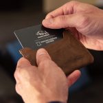 Genuine African Leather Medium Brown Card Holder - Image 19