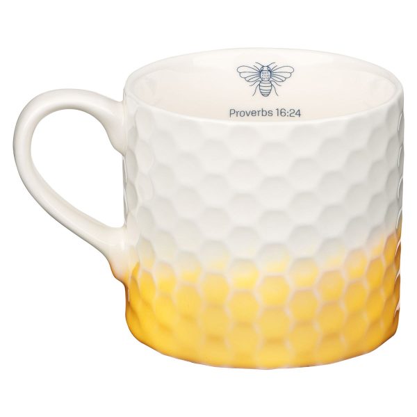 Kindness Matters White & Yellow Ceramic Mug - Proverbs 16:24 - Image 10