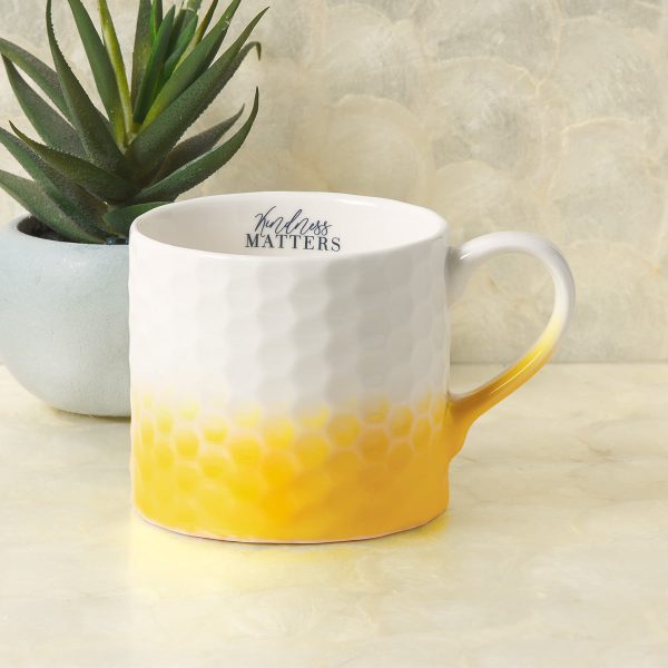 Kindness Matters White & Yellow Ceramic Mug - Proverbs 16:24 - Image 11