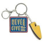 Never Give Up Metal Key Ring - Image 6