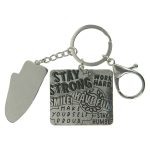 Never Give Up Metal Key Ring - Image 7