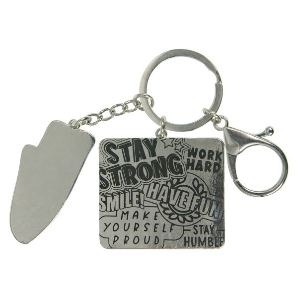 Never Give Up Metal Key Ring - Image 7
