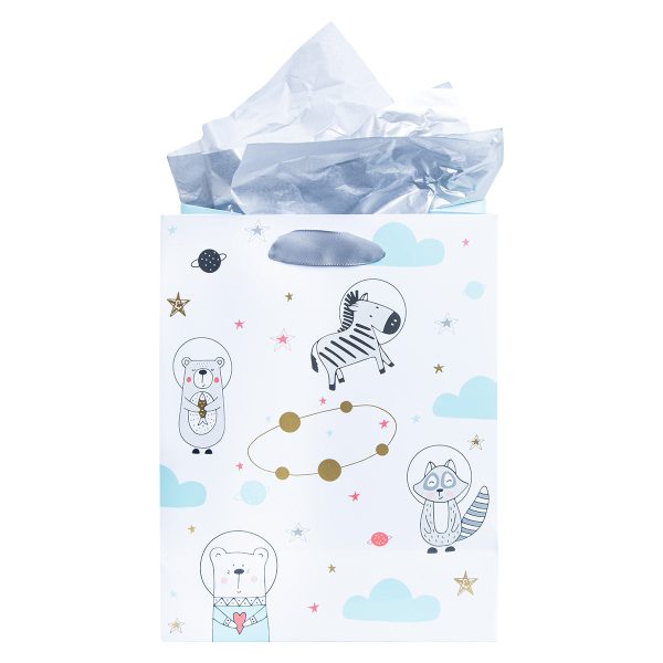 Blessings For A Baby Boy Medium Gift Bag With Gift Tag - Image 10