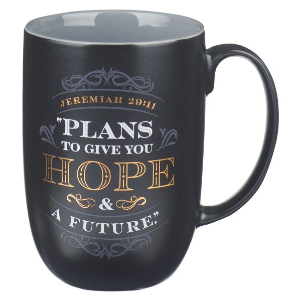 Plans To Give You Hope And A Future Black And Grey Ceramic Mug - Jer 29:11 - Image 12
