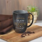 Plans To Give You Hope And A Future Black And Grey Ceramic Mug - Jer 29:11 - Image 15