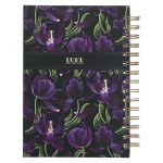 Blessed Is She Who Has Believed Black & Purple Large Hardcover Wirebound Journal - Image 14