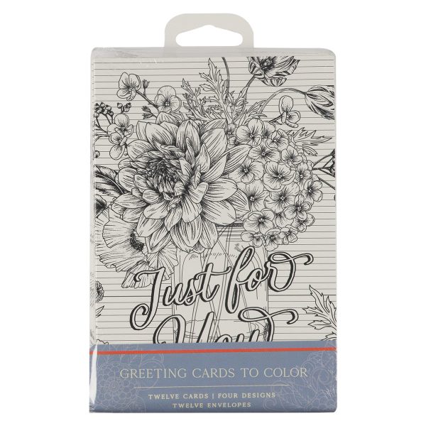 Just For You Coloring Greeting Card Set With Envelopes - Image 21