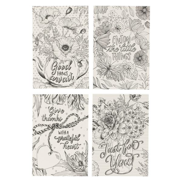 Just For You Coloring Greeting Card Set With Envelopes - Image 22