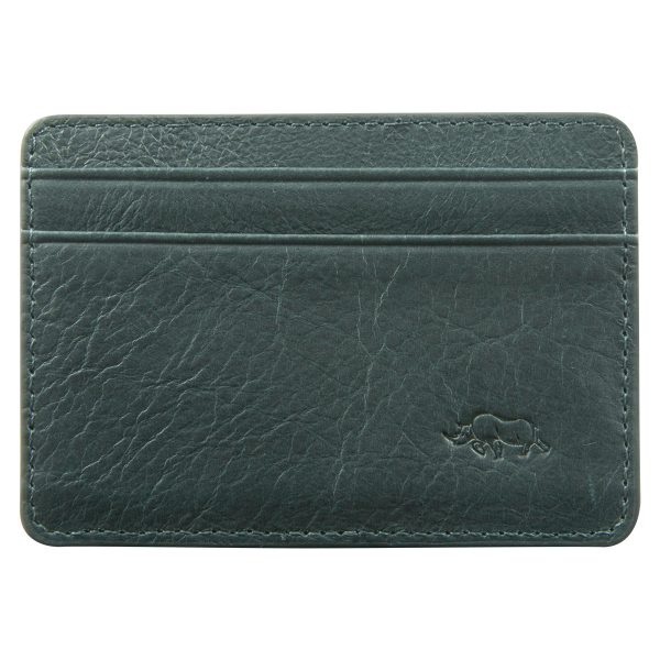 Genuine African Leather Midnight Blue Card And ID Holder - Image 9
