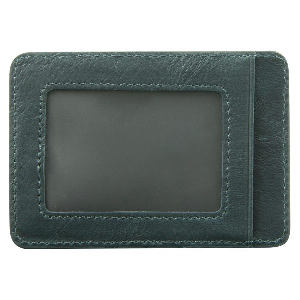 Genuine African Leather Midnight Blue Card And ID Holder - Image 10