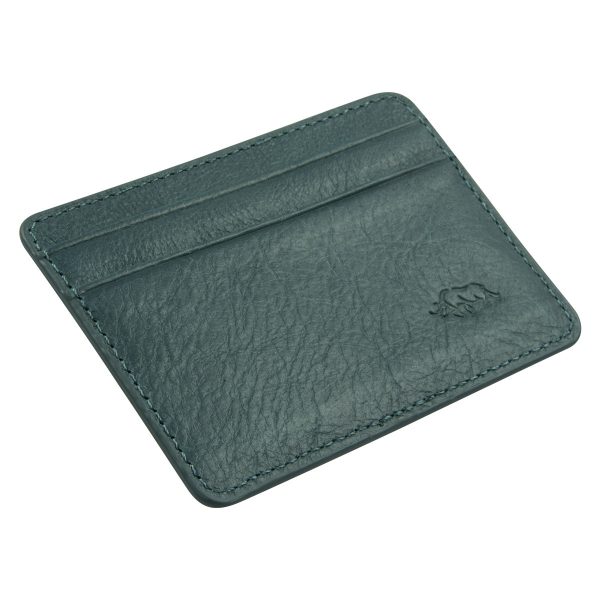 Genuine African Leather Midnight Blue Card And ID Holder - Image 11