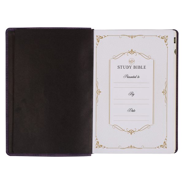 KJV Purple Faux Leather Flexcover Study Bible Large Print - Image 26