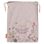 Start Each Day With A Grateful Heart Large Cotton Drawstring Bag - Psalm 9:1 - Image 7