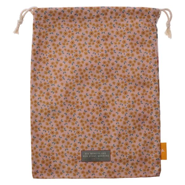 New Mercies New Morning Large Cotton Drawstring Bag - Image 8