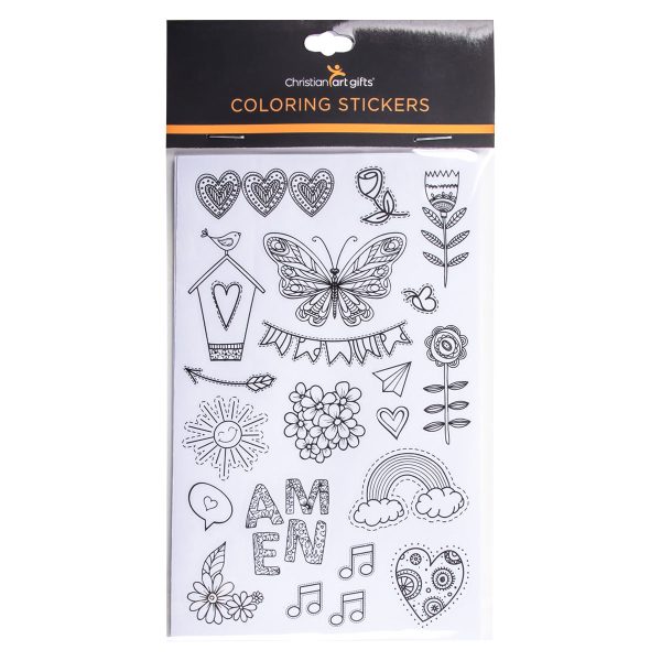 Coloring Stickers For Bible Journaling Set Of 6 Sticker Sheets - Image 10