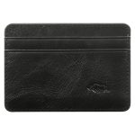 Genuine African Leather Gloss Black Card And ID Holder - Image 9