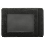 Genuine African Leather Gloss Black Card And ID Holder - Image 10
