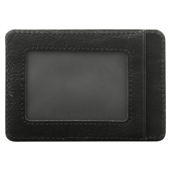 Genuine African Leather Gloss Black Card And ID Holder - Image 10