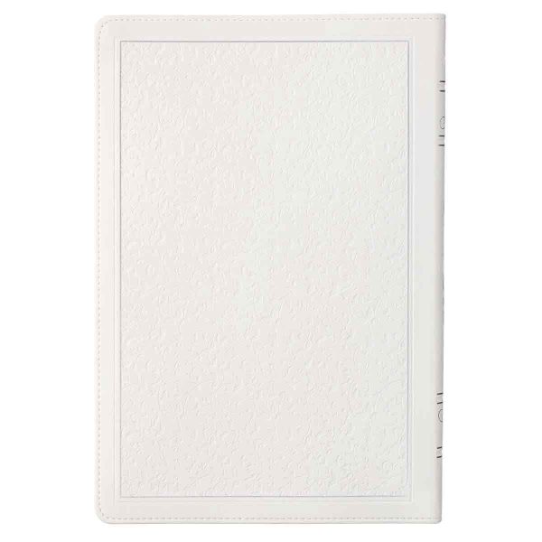 KJV White Faux Leather Thinline Large Print Bible With Thumb Indexing - Image 18