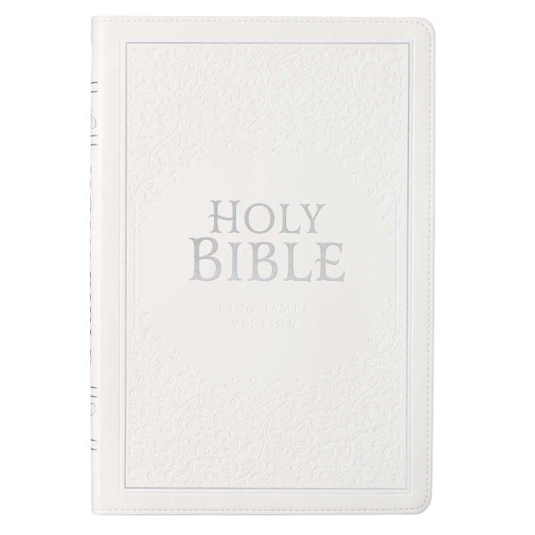 KJV White Faux Leather Thinline Large Print Bible With Thumb Indexing - Image 17